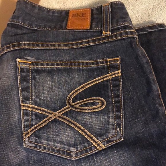 BKE Denim - BKE Women’s Dark Blue Denim Jeans - Classic Pocket Stitch